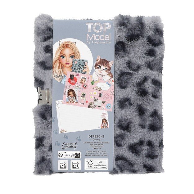 TOPModel - COSY CAT Diary With Lock Blue ( 0413356 ) 3