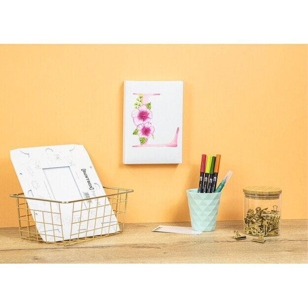 Tombow - Watercoloring Canvas set Floral Letters 6