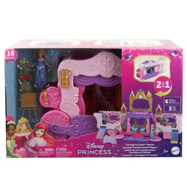 Disney Princess - Carriage To Castle Transforming Playset (HWX17) 2