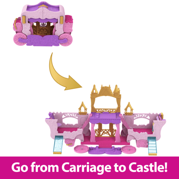 Disney Princess - Carriage To Castle Transforming Playset (HWX17) 3