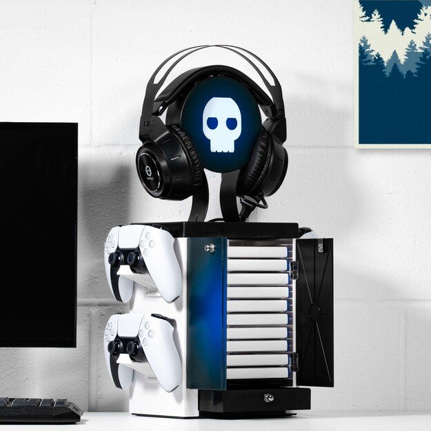 Numskull PS5 Inspired Blue and White Gaming Locker 1