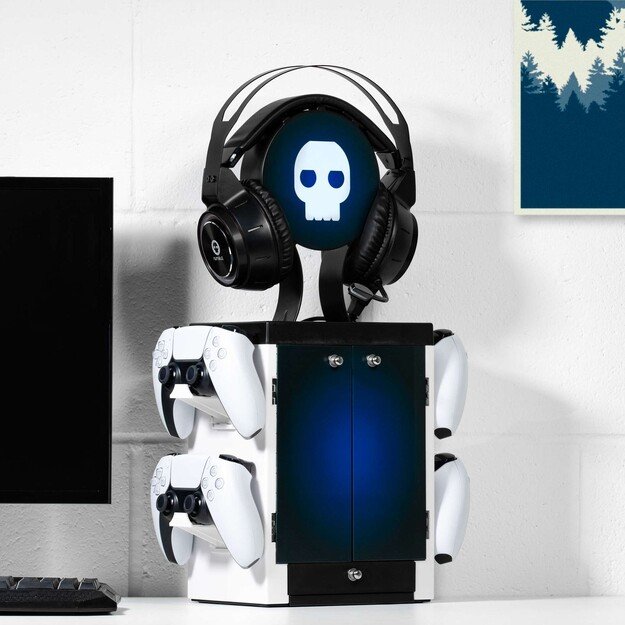 Numskull PS5 Inspired Blue and White Gaming Locker 4