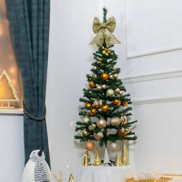 SZTUCZNA CHOINKA MAŁA ZIELONA SOSNA DRZEWKO STOJAK CHOINKOWY 90CM  12