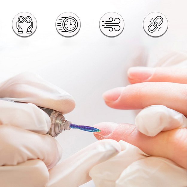 ZESTAW FREZÓW FREZY DO PAZNOKCI SKÓREK DIAMENTOWE CERAMICZNE 10 SZT PUDEŁKO 11