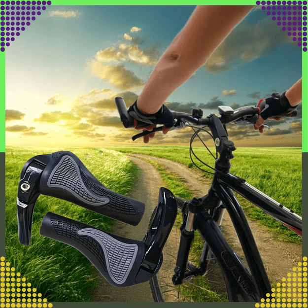 Gripy Chwyty Rowerowe z Rogami Rączki do Roweru Kierownicy Profilowane 2szt 13
