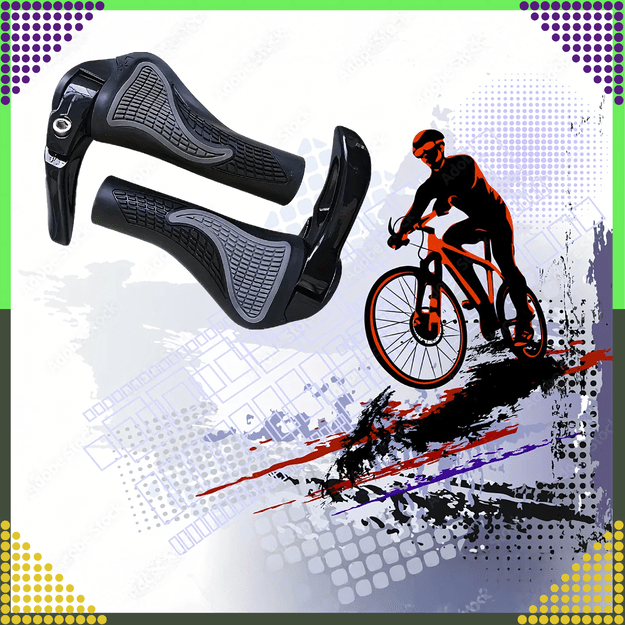 Gripy Chwyty Rowerowe z Rogami Rączki do Roweru Kierownicy Profilowane 2szt 11