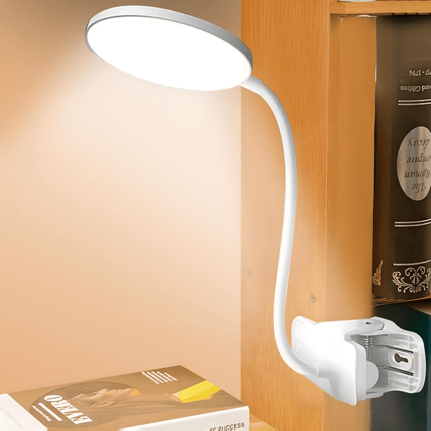 Lampka Led Bezprzewodowa do Czytania na Klips Nocna Biurko Praca Lampa  21