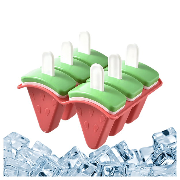 Foremki Forma do Lodów na Patyku Domowe Sorbet Lody Foremka Arbuz 6 szt 16