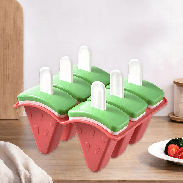 Foremki Forma do Lodów na Patyku Domowe Sorbet Lody Foremka Arbuz 6 szt 27
