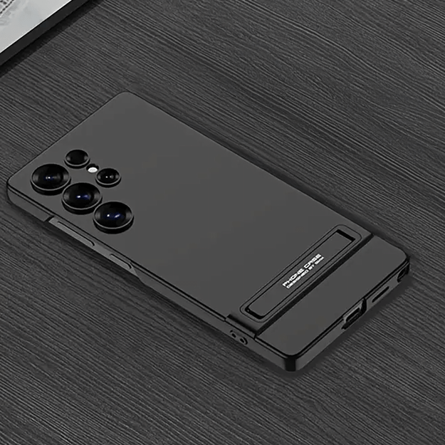 Plecki Etui Ochronne Cienkie z Podstawką do Samsung S24 Ultra Czarne 23