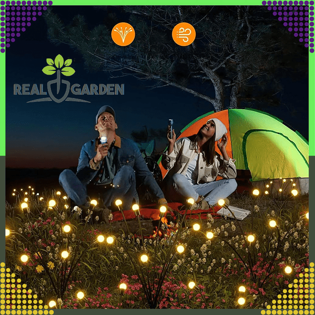 Lampa Solarna 2 Sztuki Wbijana Ogrodowa 6 Led Czujnik Zmierzchu Firefly 22