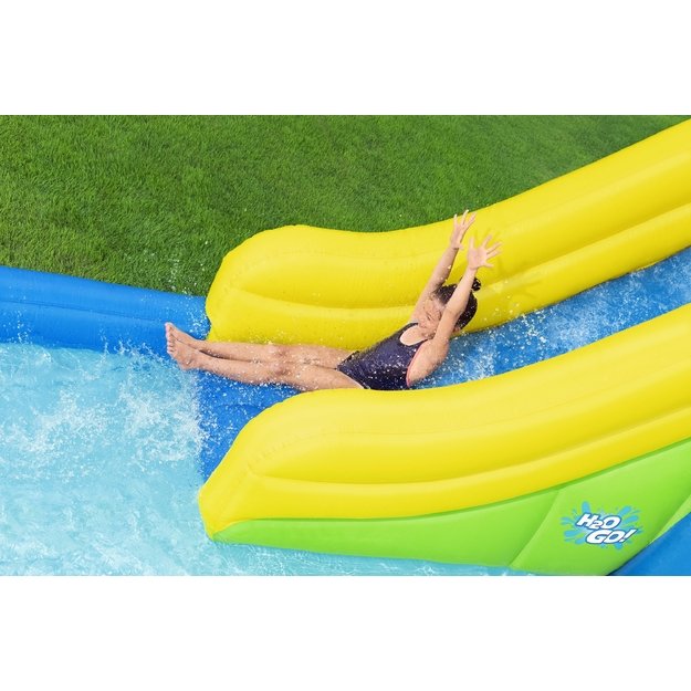 Bestway 53478 Plac Zabaw Park Wodny Dmuchany ze Zjeżdzalnią + Dmuchawa 29