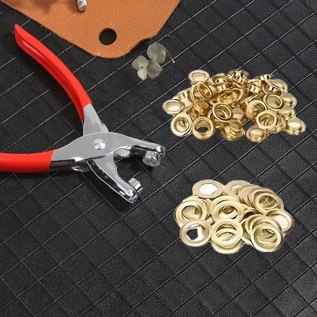 Perforatorių asortimentas Skylių pjūklelių žnyplės žnyplės žnyplės akutės 100 vnt. 6 mm 12