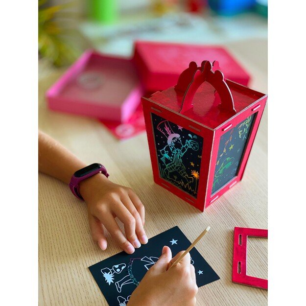 BOX CANDIY - Scratch Art Lantern - Totally Twilight - (BC-1914) 4