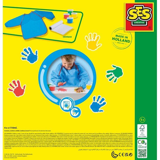SES Creative - My first - Fingerpaint with Apron - (S14449) 4