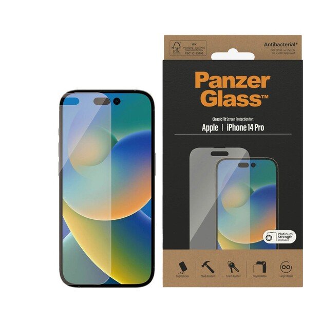 PanzerGlass - Screen Protector Apple iPhone 14 Pro - Classic Fit 3
