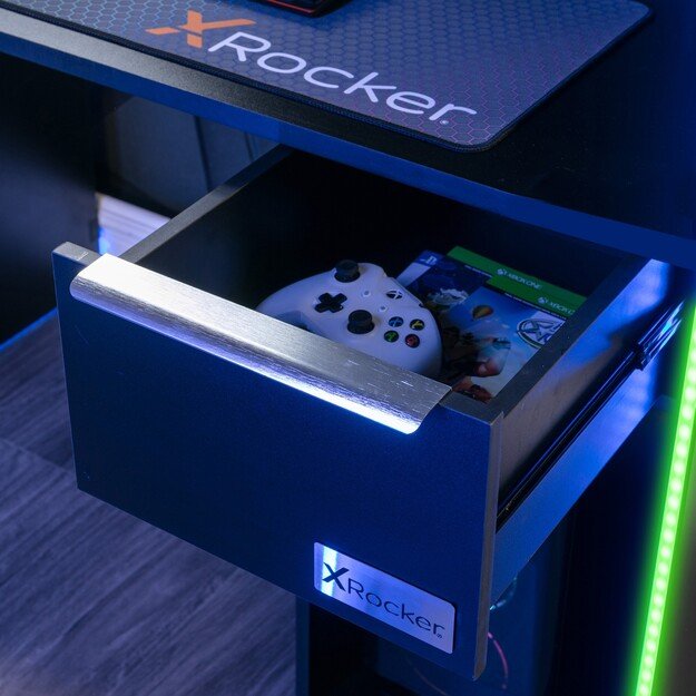 Xrocker Electra Desk - Black With Black Led 1