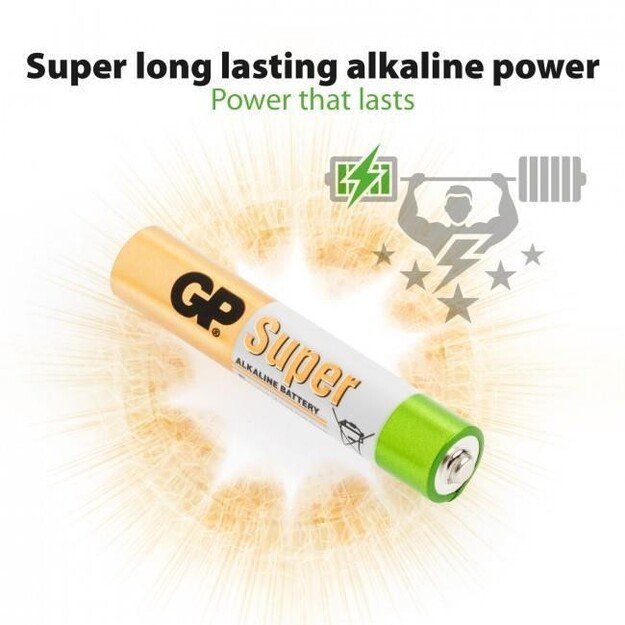 GP - Super Alkaline Battery, Size AAAA, 25A/LR61, 2-pack 1