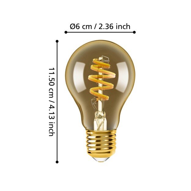EGLO - Set of 2x E27 A60 amber, remote control - TW - Zigbee, Bluetooth 6