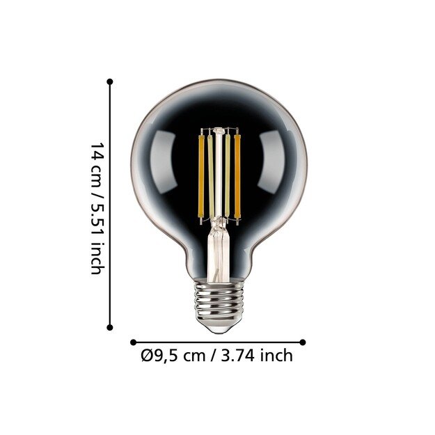 EGLO - E27 G95, clear - TW - Zigbee, Bluetooth 3