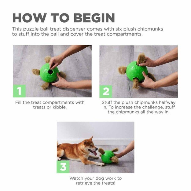 OUTWARD HOUND - Dog Snuffle N' Treat Ball - (635.1396) 1