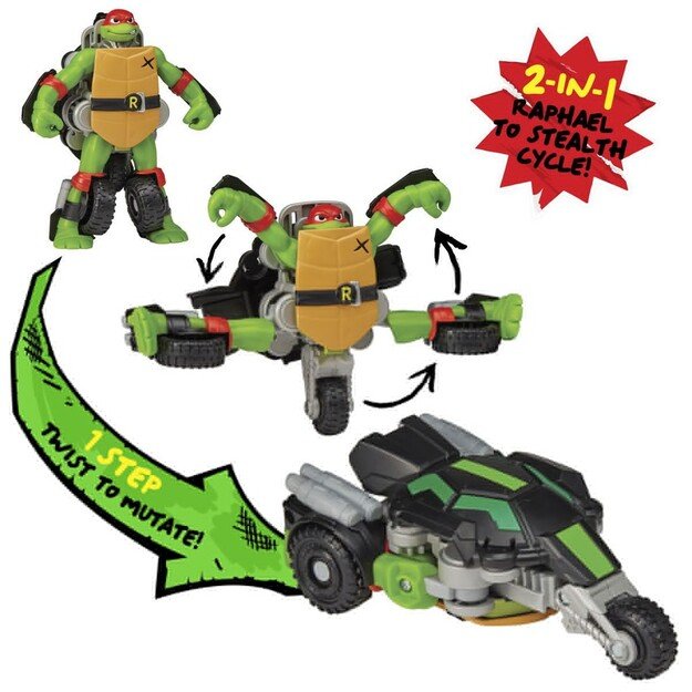 Turtles - Mutant Mayhem Transformer Turtle - Raphael 1