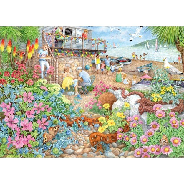 Ravensburger - Puzzle - Beach Garden Cafe 1000p (12000282) 2
