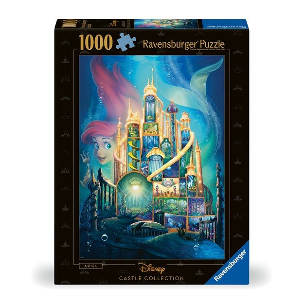 Ravensburger - Puzzle Disney Castles Ariel 1000p (12000265) 1
