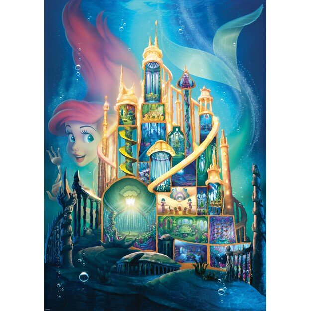 Ravensburger - Puzzle Disney Castles Ariel 1000p (12000265) 2