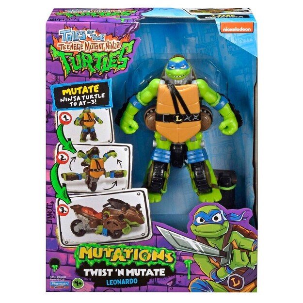 Turtles - Mutant Mayhem Transformer Turtle - Leonardo 1