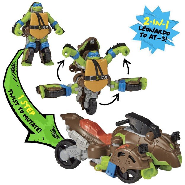 Turtles - Mutant Mayhem Transformer Turtle - Leonardo 2