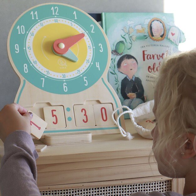 Ciha - Wooden clock: What time is it? - (5744000940212) 1