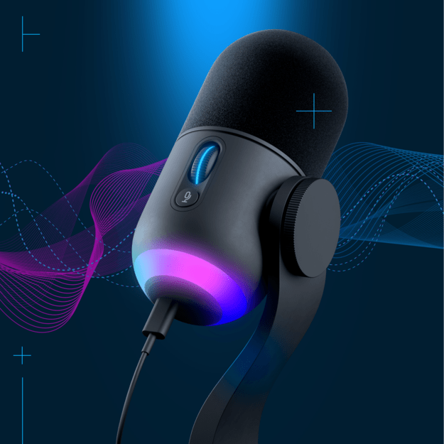 Logitech - Yeticaster GX Dynamic RGB Gaming Mic 6
