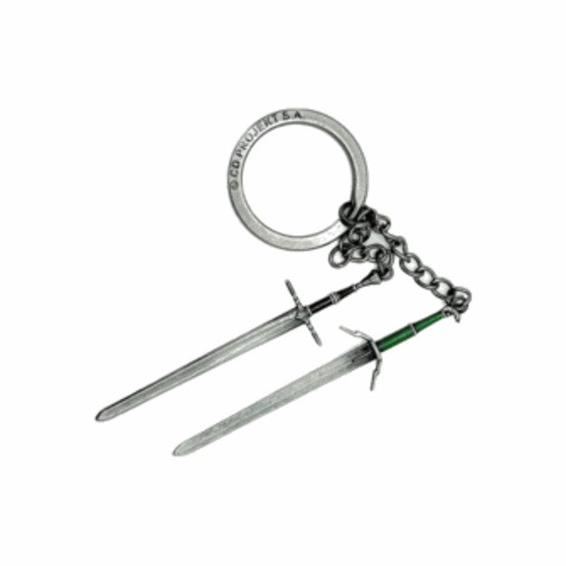 Good Loot - The Witcher 3 Geralt Two Swords Keychain 1