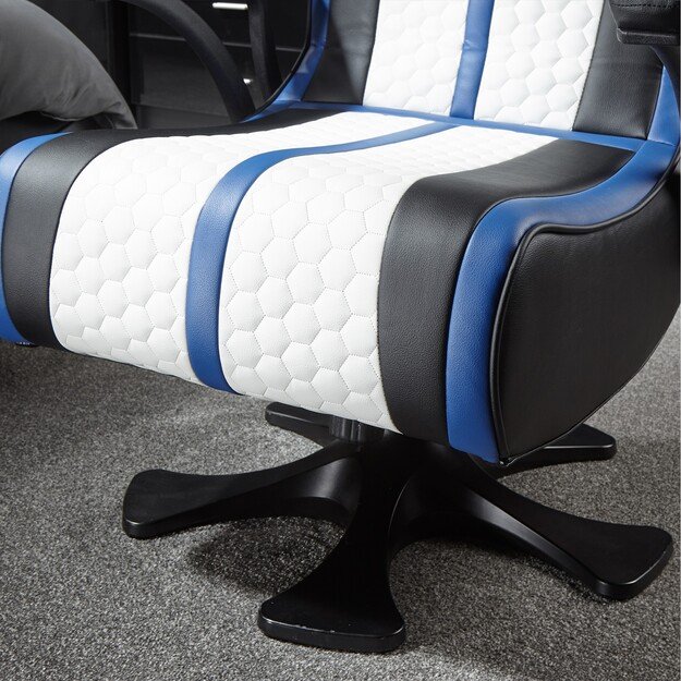 Xrocker Playstation Legend 2.1 Wireless Pedestal Chair - White, Blue And Black 4