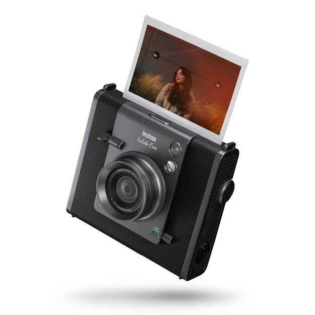 Fuji - Instax Wide EVO Black Hybrid Camera 8