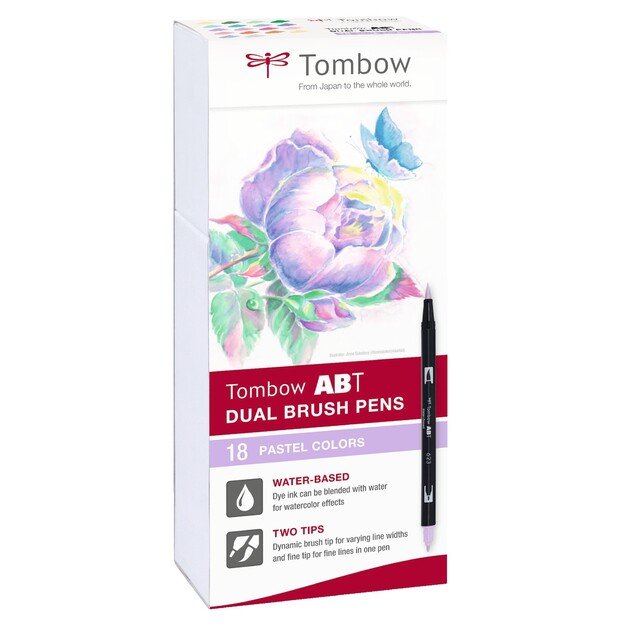 Tombow - 18 ABT Dual Brush Pen - Pastel 1