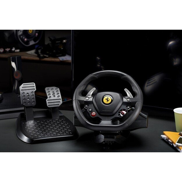 Thrustmaster - T80 Ferrari 488 GTB Edition Racing Wheel and Pedal Set 2