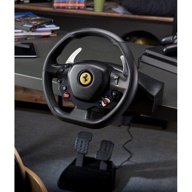 Thrustmaster - T80 Ferrari 488 GTB Edition Racing Wheel and Pedal Set 5