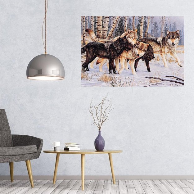 MALOWANIE PO NUMERACH OBRAZ Z RAMĄ  DIY ZESTAW PĘDZLE FARBY PŁÓTNO 40x50 11