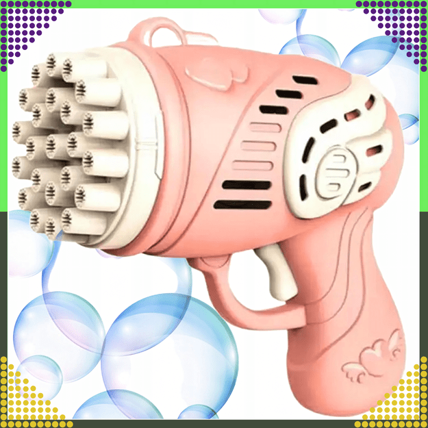 Pistolet na Bańki Maszyna do Baniek Mydlanych Generator Akcesoria Płyn  1