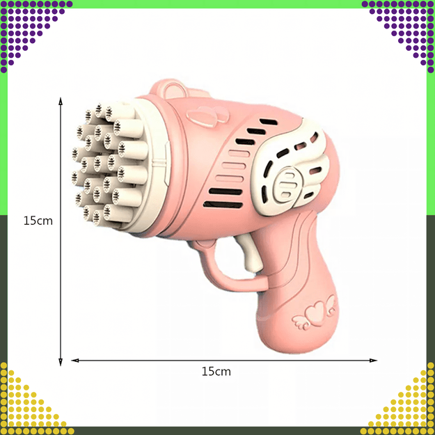 Pistolet na Bańki Maszyna do Baniek Mydlanych Generator Akcesoria Płyn  4