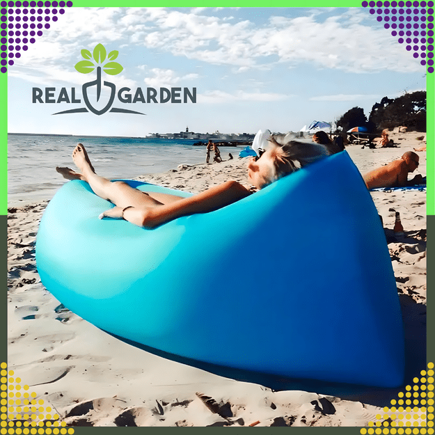 Nadmuchiwana Sofa Rozkładana na Plaże Forel Materac Leżak Lazy Bag Torba  23