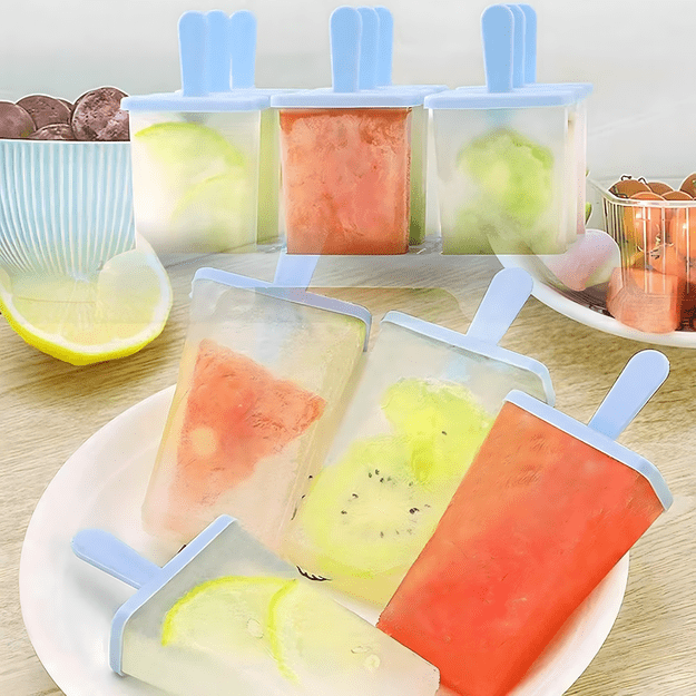 Foremki Forma do Lodów na Patyku Domowe Sorbet Lody Foremka 9 szt 25