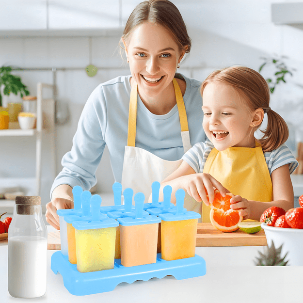 Foremki Forma do Lodów na Patyku Domowe Sorbet Lody Foremka 9 szt 30