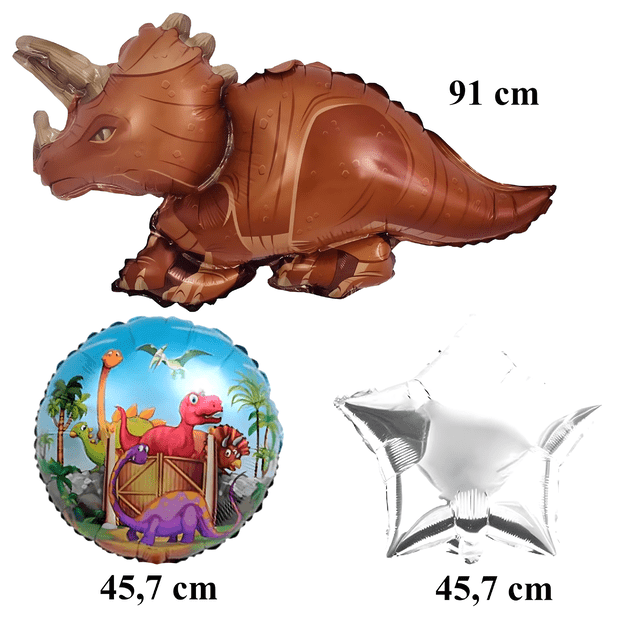 Zestaw Balonów Urodzinowych Dinozaur na Urodziny Urodzinowe Przyjęcia 5 szt 14