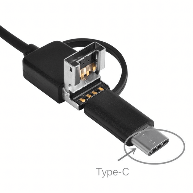 Kamera Endoskopowa Endoskop Inspekcyjna Giętka Led Usb 2m 5,5mm Wodoodporna 4