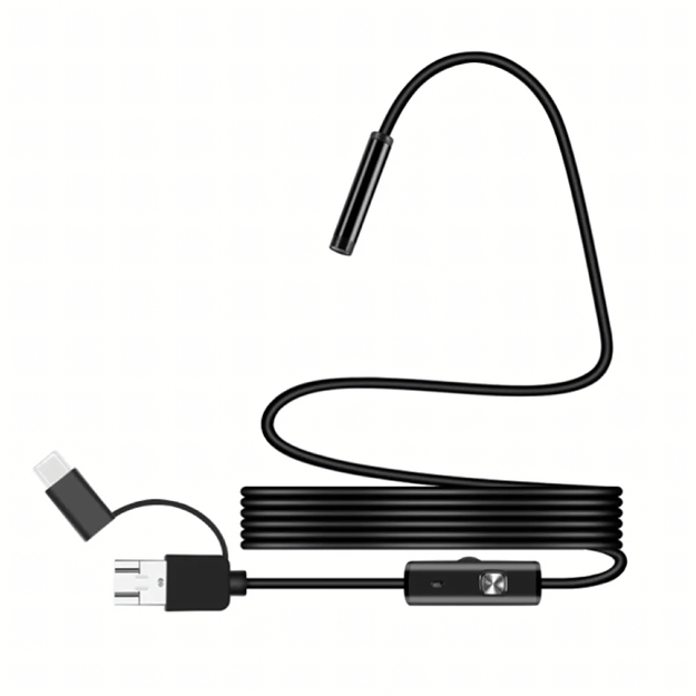 Kamera Endoskopowa Endoskop Inspekcyjna Giętka Led Usb 2m 5,5mm Wodoodporna 3