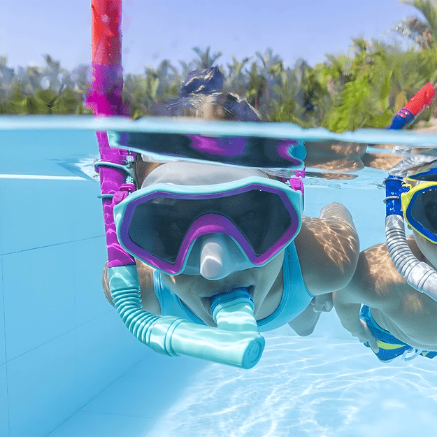  Bestway 25046 Zestaw do Nurkowania Pływania Maska Płetwy Rurka Snorkelingu 7