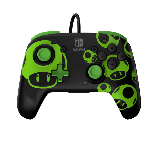 PDP Rematch Wired controller - 1Up Glow In The Dark 3
